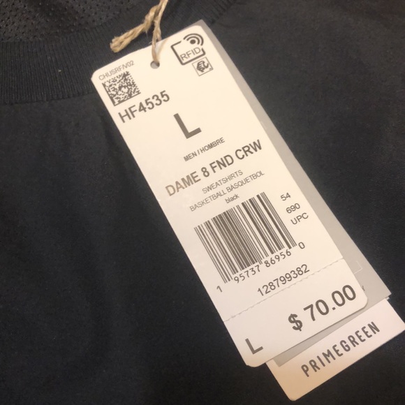 NWT Adidas Dame 8 Fnd Crew - Picture 6 of 14